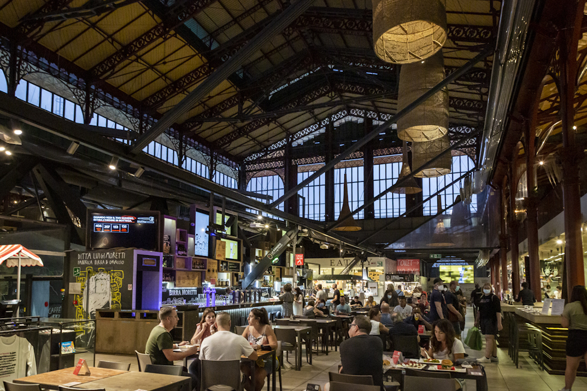 boxes in mercato centrale, florence