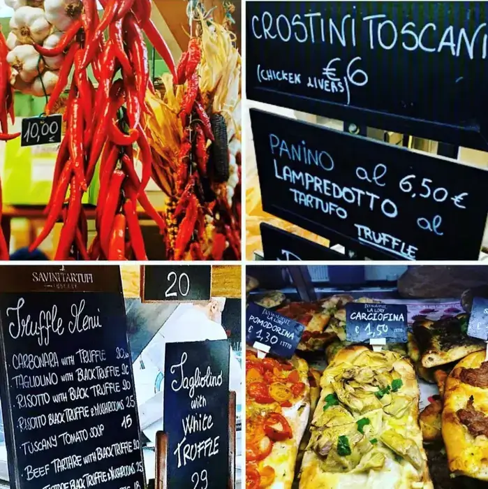 food in mercato centrale, florence