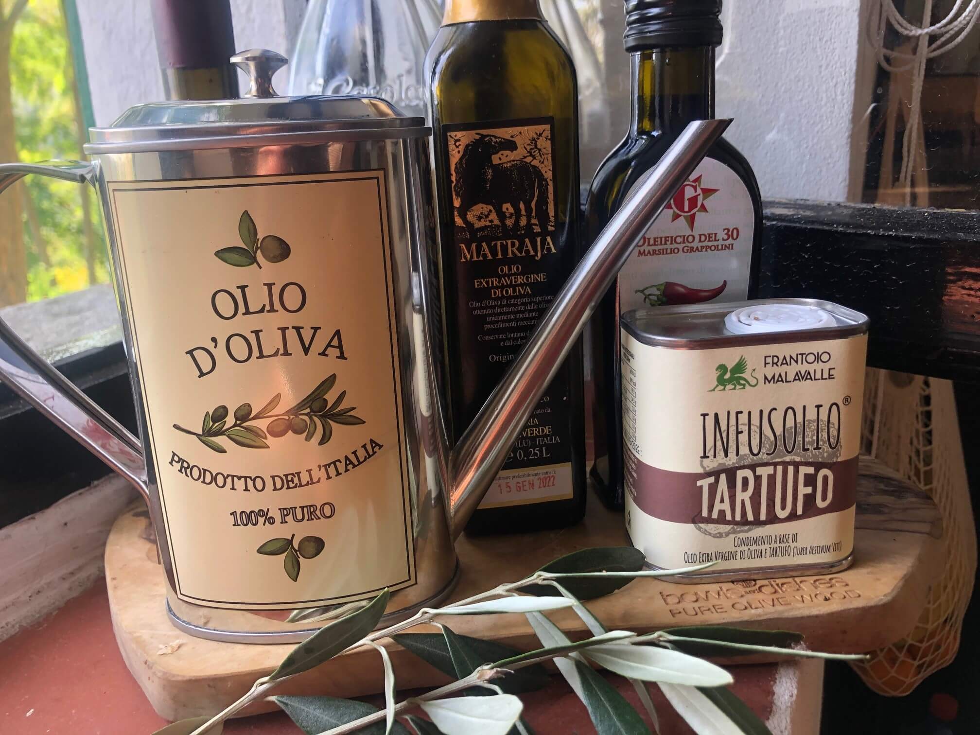 italian olive oil and wine