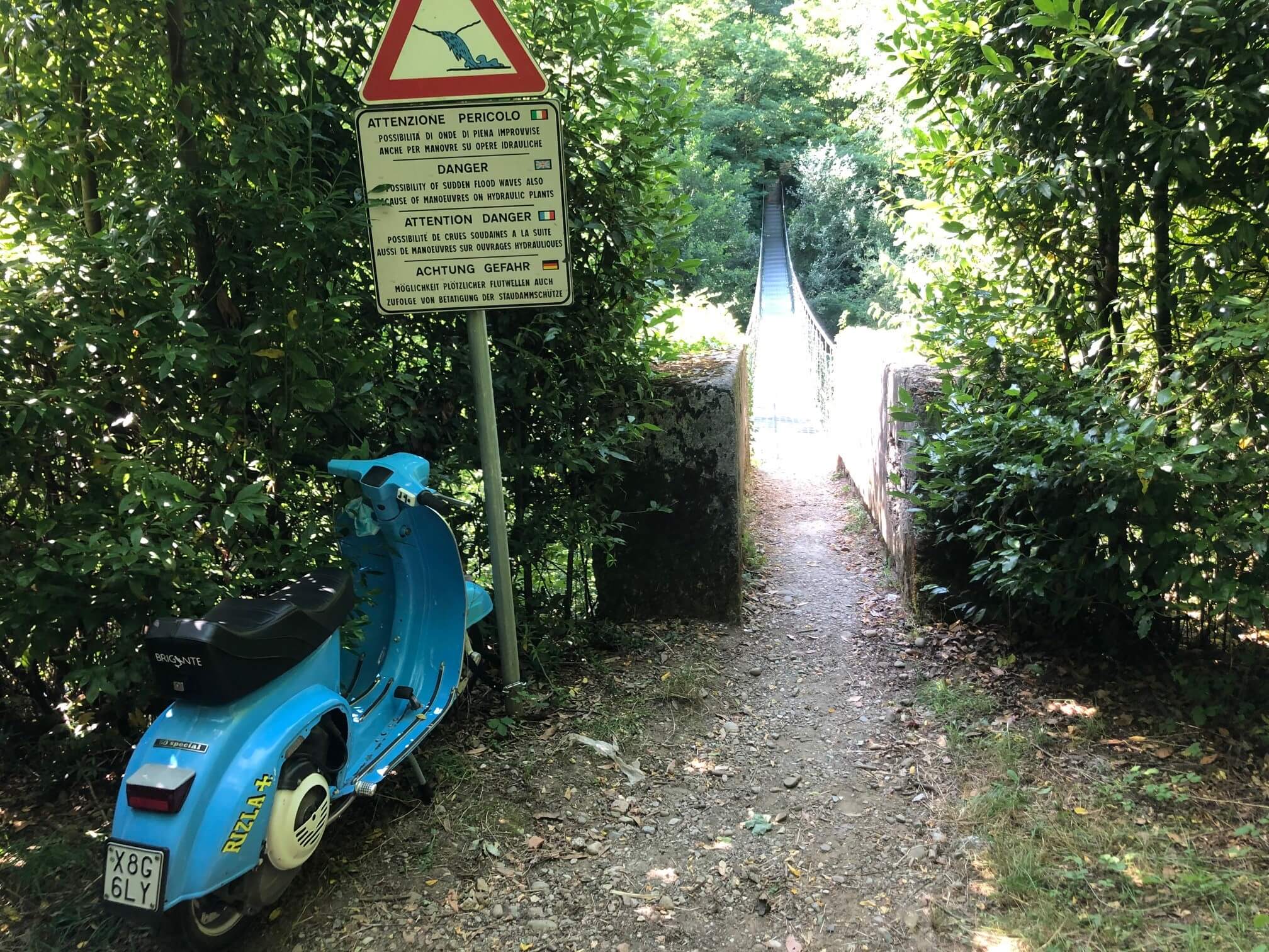 vespa by the river