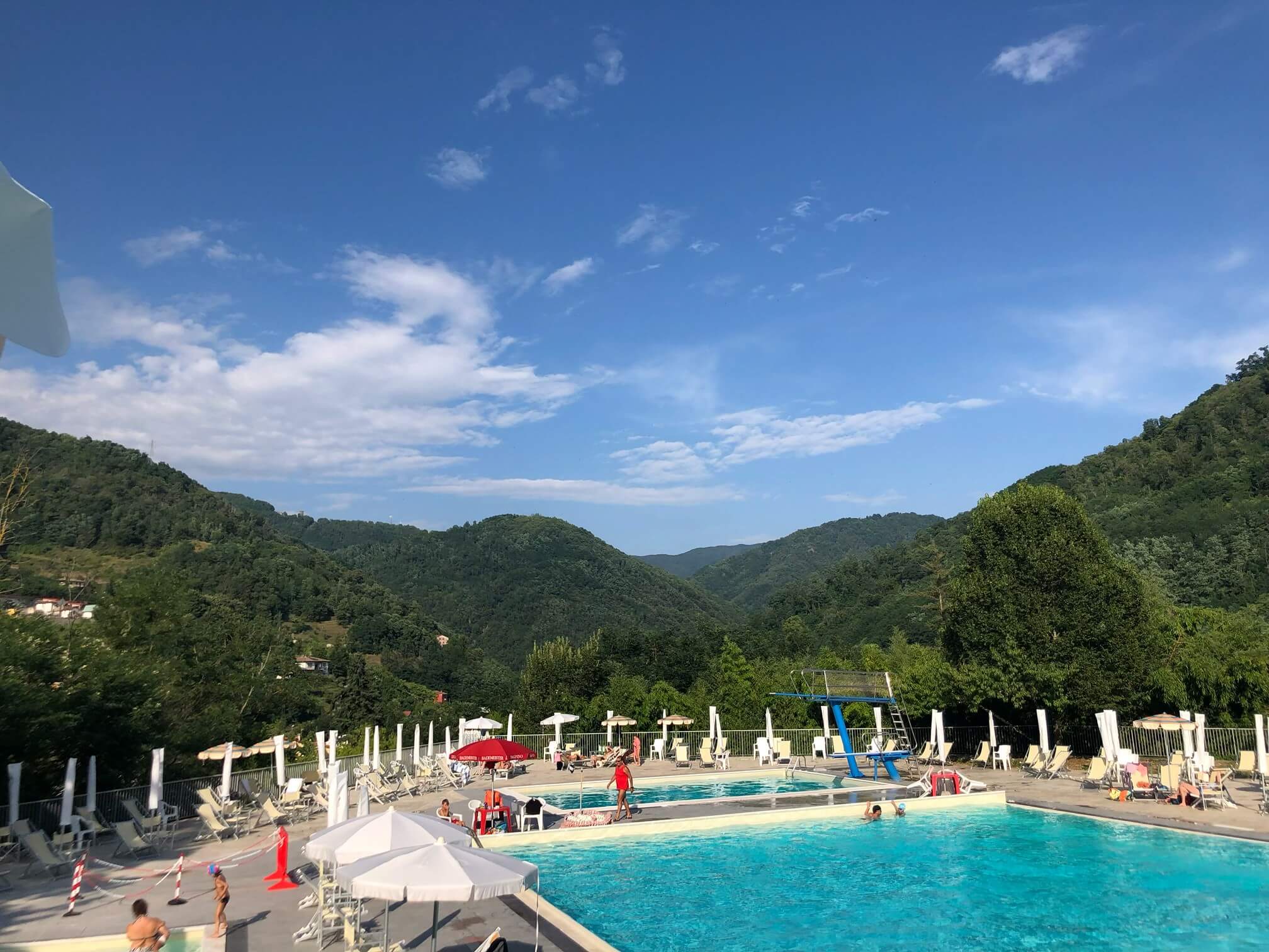 swimming near lucca